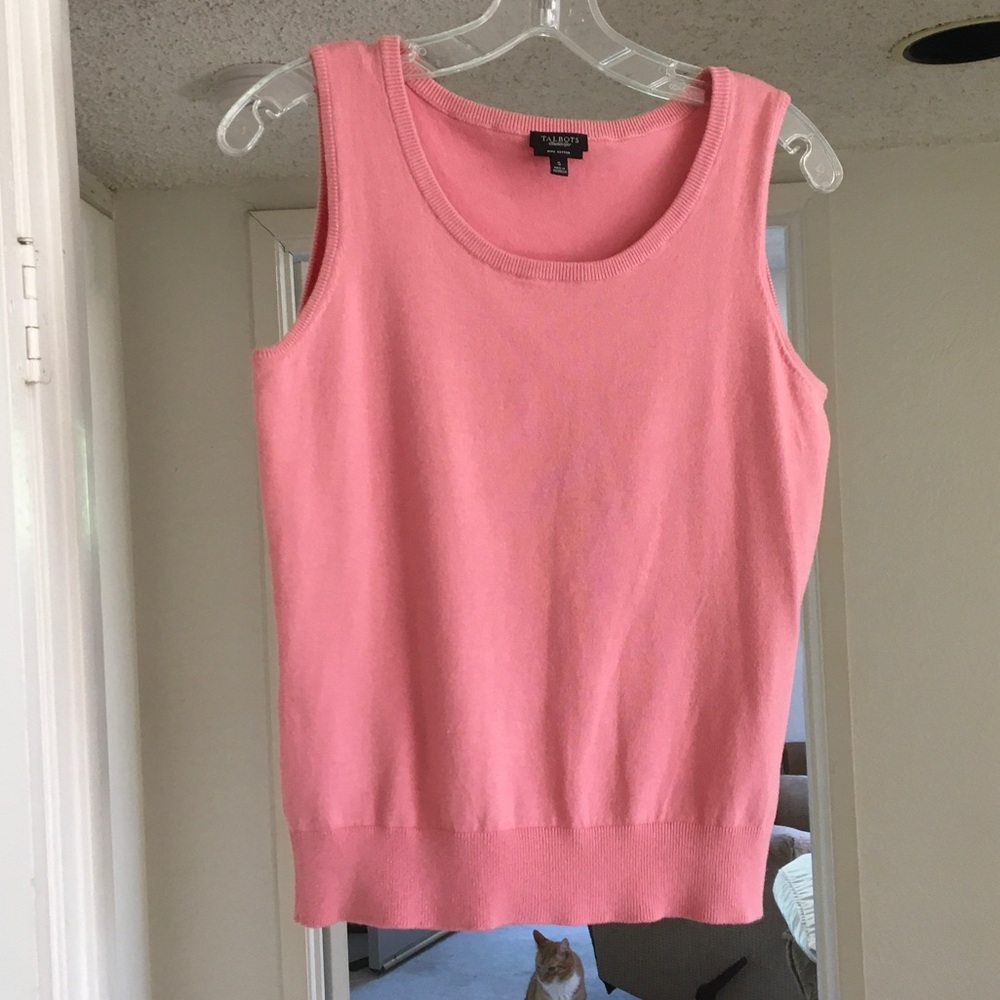 TALBOTS/“SALMON-CORAL PIMA COTTON TANK